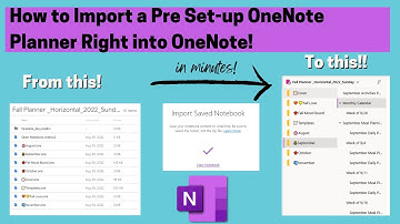 How to Import a OneNote Planner Into OneOne - (No PNGs or Huge PDFs needed)