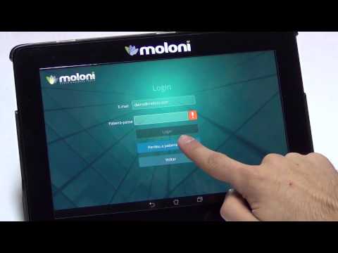 App Moloni - Efetuar login