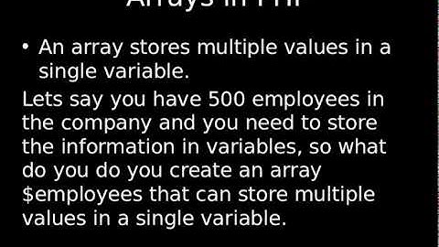 Tutorial on Functions and Arrays in PHP