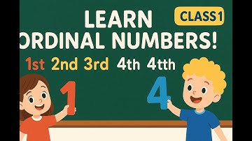 Ordinal Numbers for Kids (1st–10th) | Class 1 Maths 🔢✨