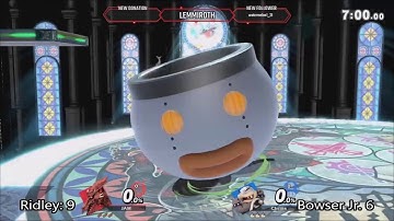 Ridley vs Bowser Jr. Crew Battle [Smash Ultimate]
