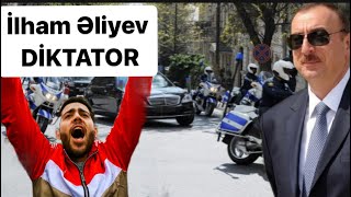 Berlində İlham Əliyevin maşın kortecinin qabağını kəsdilər