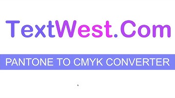 Pantone to CMYK Converter tool online