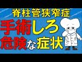 脊柱管狭窄症 手術が必要 危険な症状！ 【医師が解説】