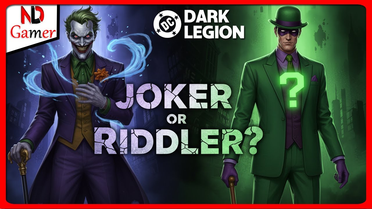 Question Vs Riddler Joker vs Riddler: The Hardest Choice in DC: Dark Legion - YouTube