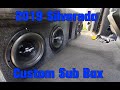 2019 Silverado Subwoofer Box Build 4 Skar Audio 8s on 1500w