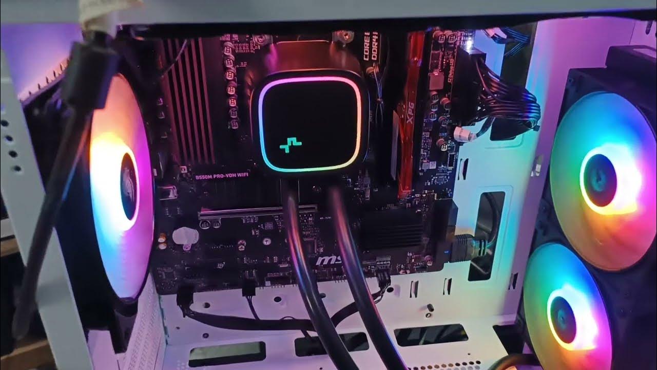 Mid Range PC Build Deep Cool LE500 Installation YouTube