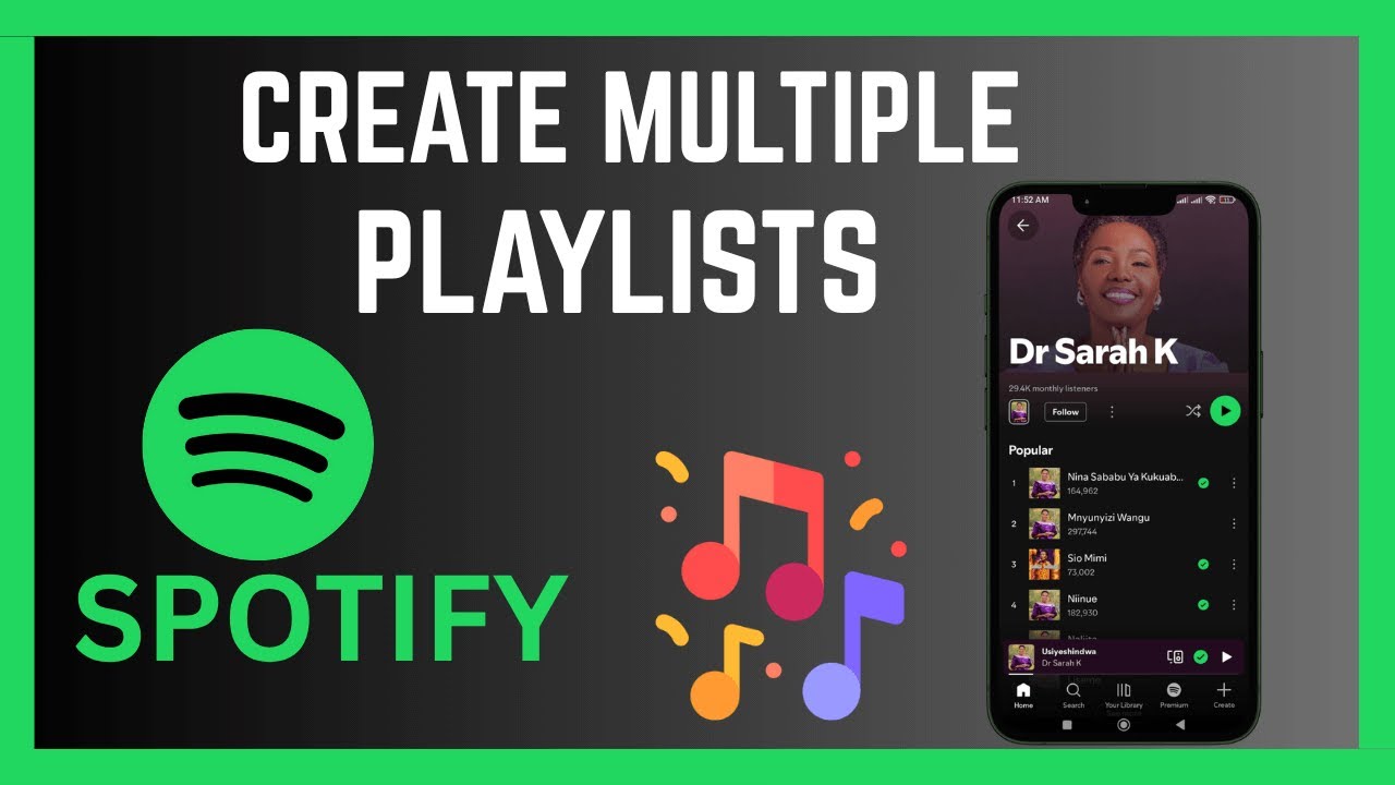 How To Create Multiple Playlists On Spotify - YouTube