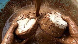 ASMR | Pure soft fluffy mud super satisfying water crumbling #asmr #satisfying #asmrsounds  screenshot 3