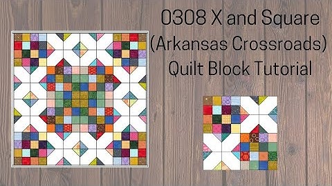 0308 X and Square Quilt Block Tutorial | Block of the Day 2023 | AccuQuilt | Jelly Roll Scrap Quilt