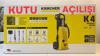 Kärcher K4 Yıkama makinesi kutu açılışı ve ilk bakış #reklam