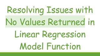 Celebrity Resolving Issues with No Values Returned in Linear Regression Model Function Wealth