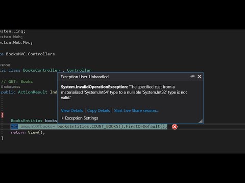 C# | SOLVED | The specified cast from a materialized &#39;System.Int64&#39;  ... is not valid