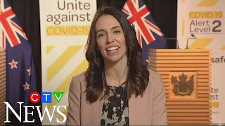 Jacinda Ardern barely skips a beat when earthquake hits during live interview