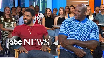 Shaq and Kyrie Irving dish on 'Uncle Drew' live on 'GMA'