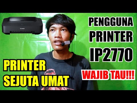Panduan Install Driver Print Canon Pixma iP2770. 