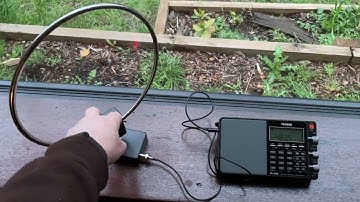 GA-800 Active loop antenna receiving Shortwave Australia
