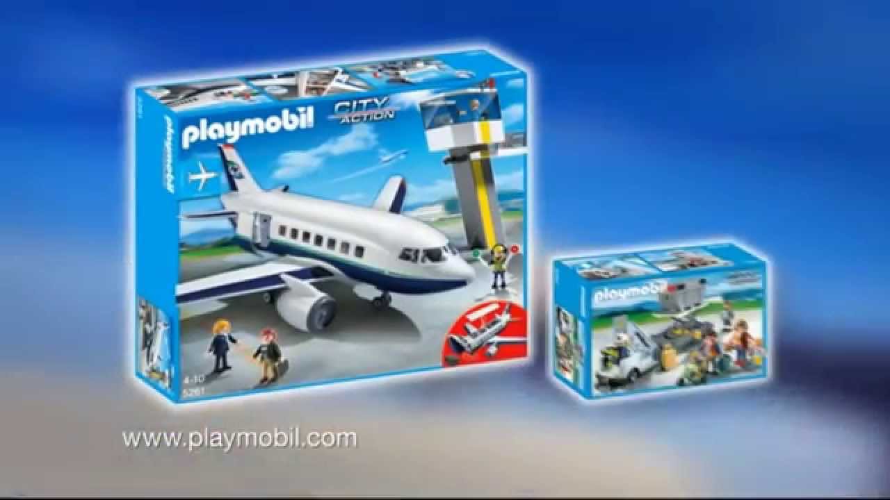 5261 Aeroplane Playmobil - YouTube