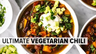 VEGETARIAN CHILI | a healthy, onepot vegetarian recipe you'll love!