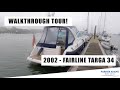 Fairline Targa 34 - Walkthrough tour! - Upgraded Mechanically and Cosmetically! Stunning example!