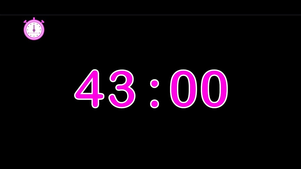 43 minute timer : countdown 43 minute timer