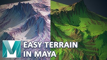 Autodesk Maya 2018 - Easy Terrain Creation