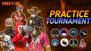 Free Fire Live Tournament Practice Custom #free Fire Live @Crx ROCKY AND RDX #ff Live🔥🔥