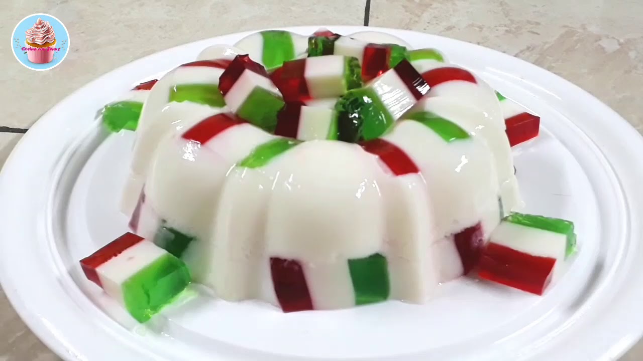 Gelatina de banderitas tricolor para fiestas patrias / Cocina con Jenny -  YouTube