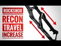 Rockshox Recon Travel Increase and Lower Leg Service