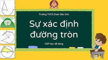GSP Học dễ dàng | Sự xác định đường tròn. Tính chất đối xứng của đường tròn