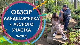 Обзор лесного участка с водным каскадом. Диалог про туи и бюджет сада. Часть 2