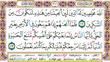 القرآن الكريم كتابة بدون صوت - سورة يونس - صفحة 211 للقراءة والحفظ