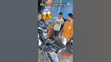 Ns200 battery 🪫 problems 😱|| ns200 pulsure |bajaj #bike #shots #1ksubscribers #problem