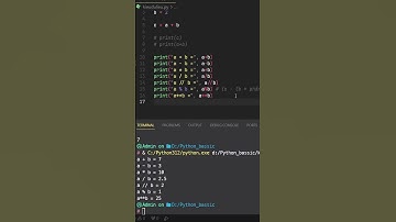 3A #python  #coban  #nguoimoi  Toán tử số học trong python ?