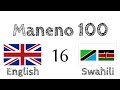Maneno 100 - Kiingereza - Kiswahili (100-16)