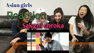 Kido Alph - Sakgni chroka -Featuring Riozer TR || Asian girls Reaction || Garo Rap Song