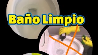 Baño limpio sin limpiar ni restregar