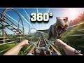 Dinosaurs Roller Coaster - 360° VR Video