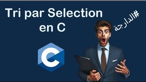 Tri par sélection(Darija)