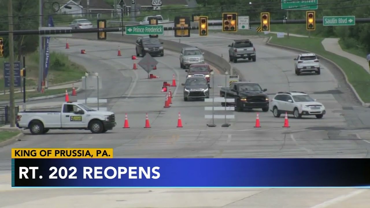 Route 202 in King of Prussia reopens after hot weather caused delays