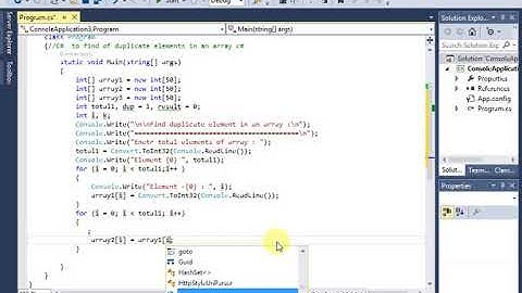 C#  to find of duplicate elements in an array