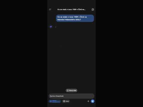 DeepSeek: náměstí Nebeského klidu