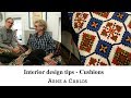 ARNE & CARLOS interior design tips: knitted, embroidered and patchwork DIY cushions