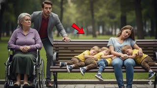A millionaire takes his mother to the park – but there he meets his ex with three babies, who are on