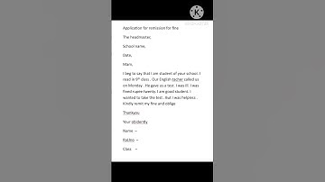 application for remission for fine!! #readings #class #learning #study #motivation #writing #exam