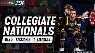 2024 USAPL Collegiate Nationals  |  Day 2 - Session 3 - Platform 4 | F-EQ 75 - 82.5 kg
