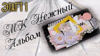 Скрапбукинг: Мастер-класс Нежный Альбом Этап 1/ Soft Album tutorial screenshot 4
