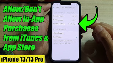iPhone 13/13 Pro: How to Allow/Don