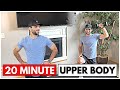 20 Min Eccentric Chest, Shoulders, & Triceps Workout with Dumbbells