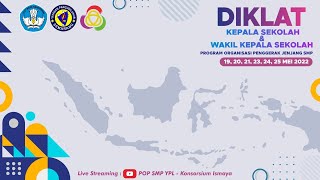 Live Streaming DIKLAT KEPALA SEKOLAH dan WAKIL KEPALA SEKOLAH